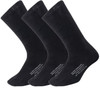 Mens Black Military NYCO Dress Socks Size 10-13 - Large, USA Made, 3-Pack