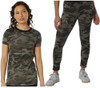 Women's Camo Long Length T-Shirt and Leggings Set