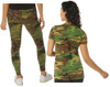 Women's Camo Long Length T-Shirt and Leggings Set