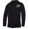 Black Concealed Carry Thin Blue Line Zippered Hoodie US Flag Sweatshirt