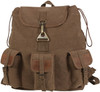 Brown Wayfarer Tear Drop Heavyweight Deluxe Vintage Travel School Jumbo Backpack