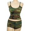 Woodland Camo "Booty Camp" Booty Shorts & Tank Top Set