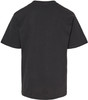 USA Distressed White Line Flag Short Sleeve Crewneck Black T-Shirt for Kids
