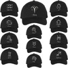 Zodiac signs embroidered baseball cap