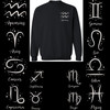 Zodiac Sign Embroidered Crewneck Sweatshirt