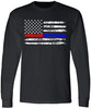 Thin Red/Blue Line REGULAR (Black)