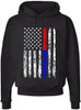 Thin Red/Blue Line REVERSE LONG (Black)