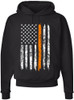 Thin Orange Line REVERSE LONG (Black)