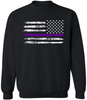 Thin Purple Line REVERSE (Black)