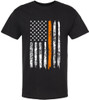 Thin Orange Line REVERSE LONG (Black)