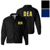 DEA Lightweight Windbreaker Coaches Jacket Waterproof Nylon Drug Enforcement Costume Outerwear Unisex