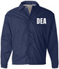 Navy Blue & White Text