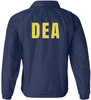 Navy Blue & Gold Text