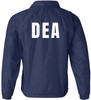 Navy Blue & White Text