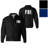Army Universe FBI Unisex Coaches Jacket Lightweight Waterproof Federal Agent Windbreaker Costume Coat