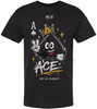 Ace King Queen Jack Printed T-Shirt Playing Card Character Streetwear 100% Cotton Crewneck Tee