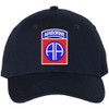 82nd Airborne Division US Army Baseball Cap Embroidered Adjustable Hat, Navy Blue