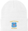 Coast Guard Veteran Embroidered Beanie | USA Military Patriotic Winter Knit Hat for Men & Women