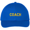 COACH Baseball Hat | Embroidered Coaches Uniform Head or Assistant Coach Sports Team Cap for Men & Women