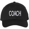 COACH Baseball Hat Embroidered Uniform Sports Cap for Head & Assistant, Adjustable for Men & Women Coaches