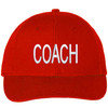 COACH Baseball Hat Embroidered Uniform Sports Cap for Head & Assistant, Adjustable for Men & Women Coaches