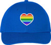 Rainbow Heart Embroidered Baseball Cap LGBTQ+ Pride Love Colors All Gender Structured Hat