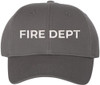 Fire Department Text Embroidered Baseball Cap | Fire Fighters Rescue Professionals Uniform | Structured Hat