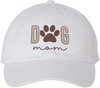 Dog Mom Embroidered Hat Paw Print Pet Lover Baseball Cap
