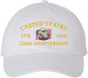 United States 250th Anniversary Low Profile Cap | 1776-2026 USA Bald Eagle Flag Country Baseball Dad Hat