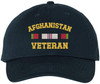 Afghanistan Veteran Embroidered Baseball Cap | USA Military Army Service Adjustable Tactical Dad Hat