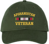 Afghanistan Veteran Embroidered Baseball Cap | USA Military Army Service Adjustable Tactical Dad Hat