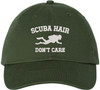 Scuba Hair Don’t Care Embroidered Dad Hat | Funny Diving Scuba Divers & Ocean Lovers Baseball Hat