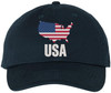 USA Map Flag Embroidered Baseball Cap Patriotic American Pride Adjustable Dad Hat