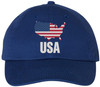 USA Map Flag Embroidered Baseball Cap Patriotic American Pride Adjustable Dad Hat
