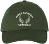Army Aviator Veteran Embroidered Baseball Cap | USA Military Patriotic Aviation Adjustable 100% Cotton Hat