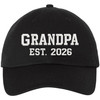 GRANDPA EST. 2026 New Grandpa Hat Fun Gift Embroidered Dad Hat Cotton Cap
