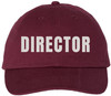 Director Embroidered Baseball Cap | Adjustable 100% Cotton Unisex Dad Hat | Casual Military Style Hat