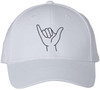 Shaka Hand Embroidered Baseball Cap | Hang Loose Minimal Line Art 100% Cotton Adjustable Unisex Dad Hat