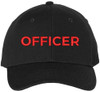 Officer Embroidered Baseball Cap | Hat for Police Military Captain Official | Structured with Hook & Loop Closure