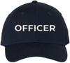 Officer Embroidered Baseball Cap | Hat for Police Military Captain Official | Structured with Hook & Loop Closure