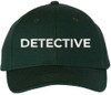 Detective Embroidered Text Baseball Cap | Investigator Agent Structured Hat for Men and Women