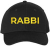 Rabbi Embroidered Baseball Cap | Text Spiritual Leader Torah Scholar Trip School Structured Adjustable Hat