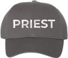 Priest Embroidered Baseball Cap | Text Father Pastor Leader Group Church Trip Structured Cap