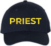 Priest Embroidered Baseball Cap | Text Father Pastor Leader Group Church Trip Structured Cap