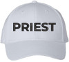 Priest Embroidered Baseball Cap | Text Father Pastor Leader Group Church Trip Structured Cap