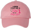 I Know I Play Golf Like a Girl Try to Keep Up Embroidered Baseball Cap | 100% Cotton Women’s Empowerment Dad Hat