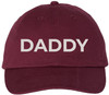 Daddy Embroidered Dad Hat | 100% Cotton Adjustable Baseball Cap | Casual Father's Day Hat for Dad