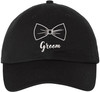 Groom Wedding Baseball Cap | Embroidered Bow Tie Design | Adjustable Snapback Hat for Bachelor Parties