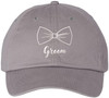 Groom Wedding Baseball Cap | Embroidered Bow Tie Design | Adjustable Snapback Hat for Bachelor Parties