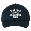 WORLD'S GREATEST DAD Embroidered Dad Hat | Low Profile Soft Cotton Baseball Dad Hats for Men